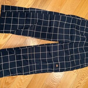 Men's Navy Dickies Checkered Pants